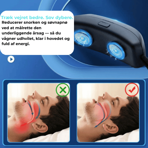 Velunest SleepClear™|Anti-Snorke Neurostimulationsenhed